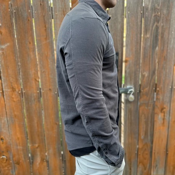 Lululemon long sleeve grey button up - Picture 6 of 16